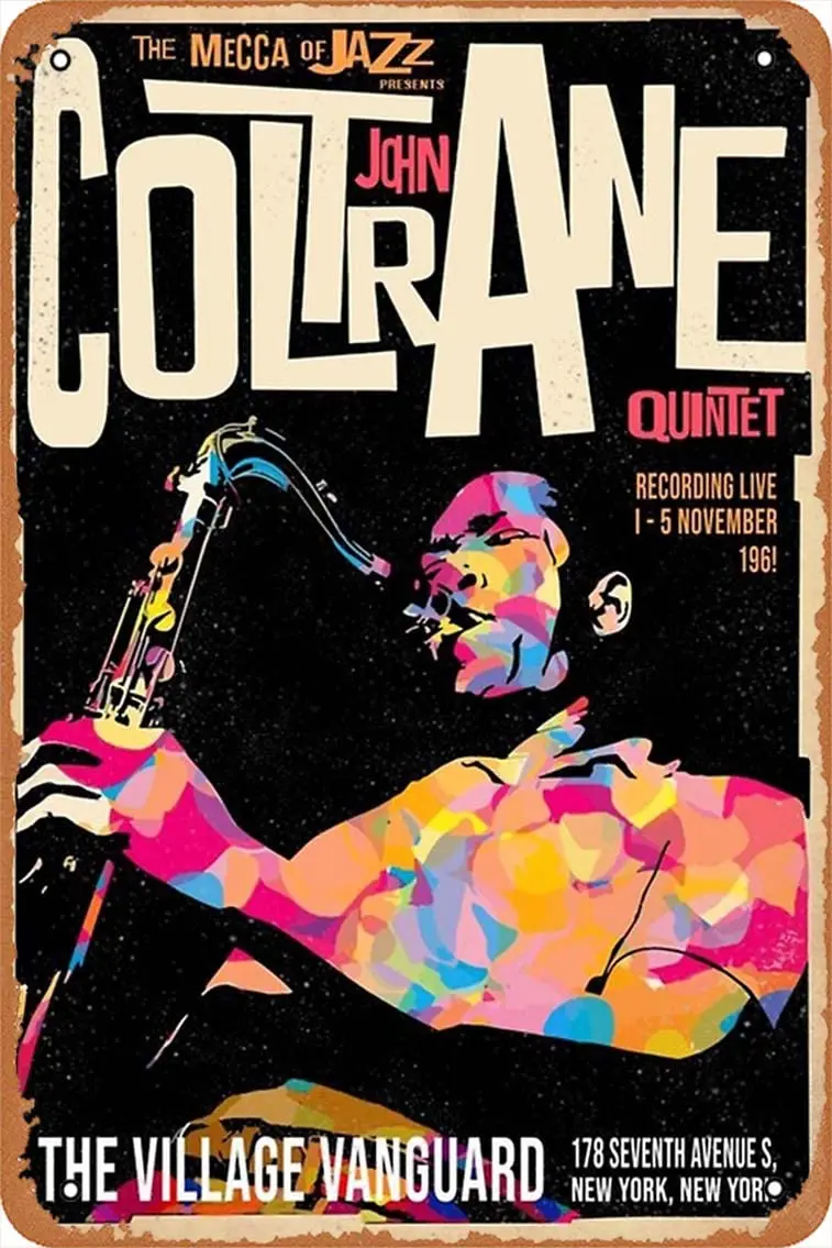 Мекка джаза подарит постер coltrane john quintet металлический знак Ретро домашний