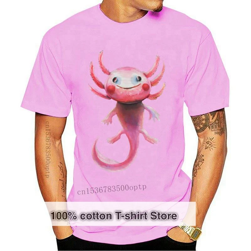 

Новая мужская футболка Axolotl, футболка для женщин и мужчин