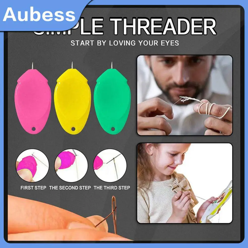 

10pcs/lot Elderly Needle Threader Plastic Threader Easy Device Thread Sewing Tools Sewing Accessories Diy Thread Device Handmade