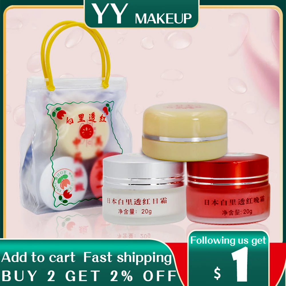 

Hot Bai li tou hong 3 in 1 Day Night Pearl Whitening Cream