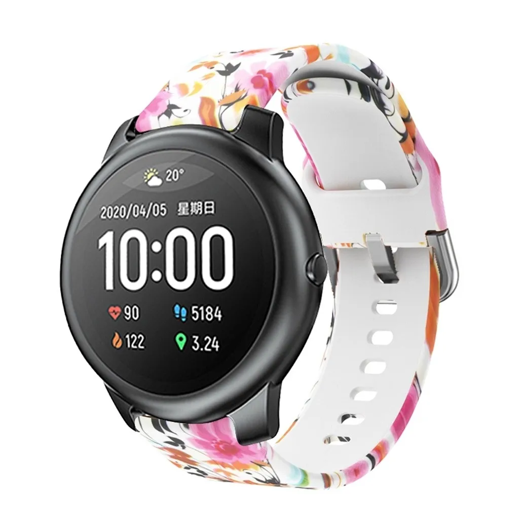 

Fashion Sports Silicone Bracelet Strap Band compitable with haylou-solarLS05 22MM Watch Wristbands for Men