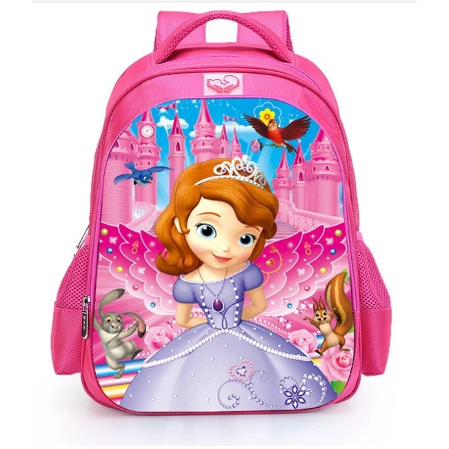 Grade 1-4 Girl Sweet Princess Mermaid Sofia Large Capacity Schoolbags New Children Cute Cartoon Fashion Breathable Backpacks Hot