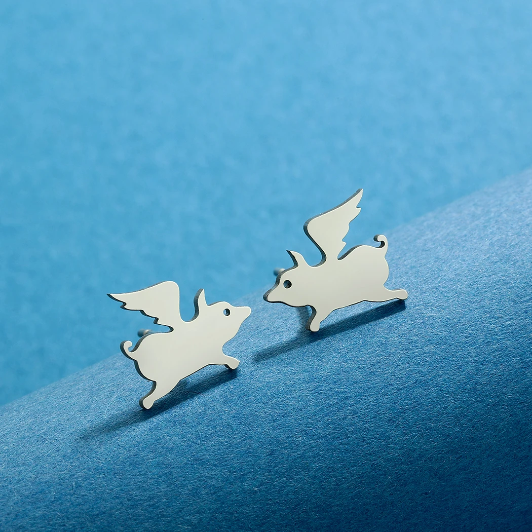 Украшения CHENGXUN из нержавеющей стали летающие искусственные животные шпильки