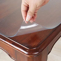 soft glass protective mat pvc tablecloth waterproof transparent table protective mat coffee table for living room tablecloth