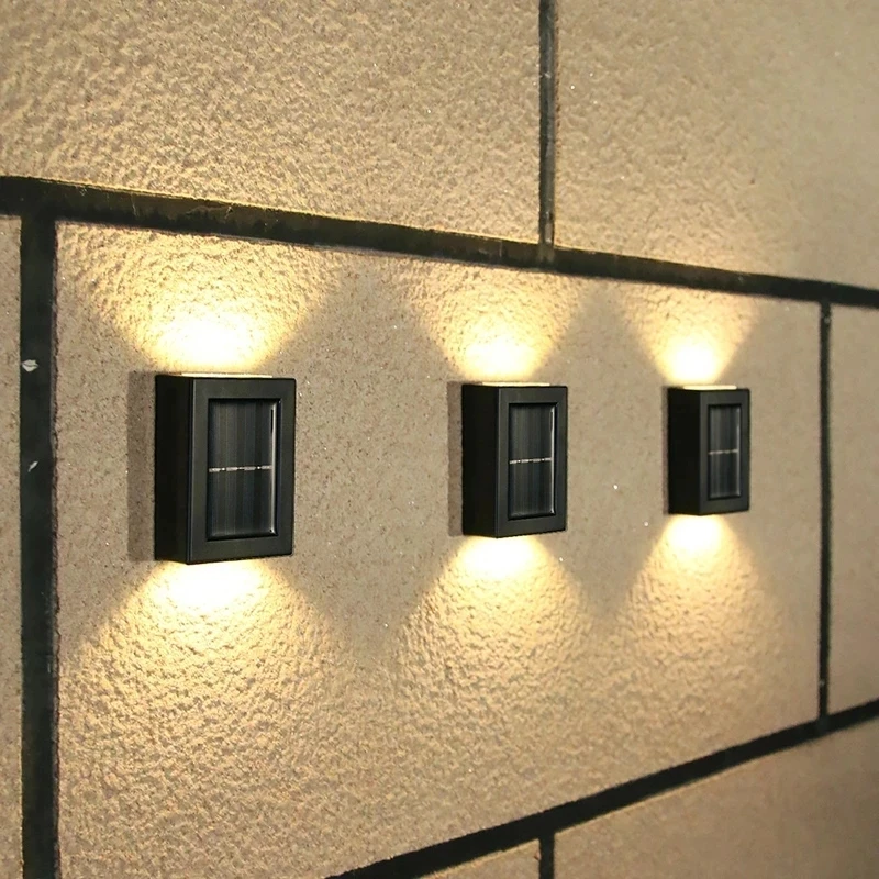 

2022 Led Solar Decorative Lights Exterior Wall Waterproof Atmosphere Terrace Arrangement Solar Wall Lights Courtyard Garden