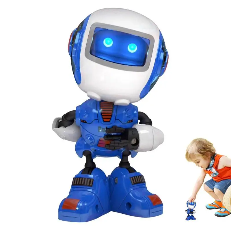 

Q версия мини индукционный робот, Электронная интеллектуальная Интерактивная танцевальная игрушка с музыкой, искусственный подарок для детей