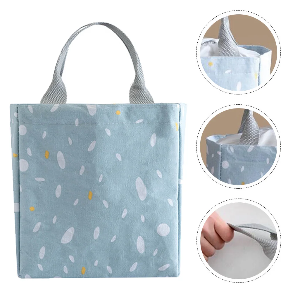 

Korean Style Lunch Box Bag Drawstring Insulated Hand Carrying Tote Bento Cooler Lunchbag Picnic Cloth Bags Pouch Storage