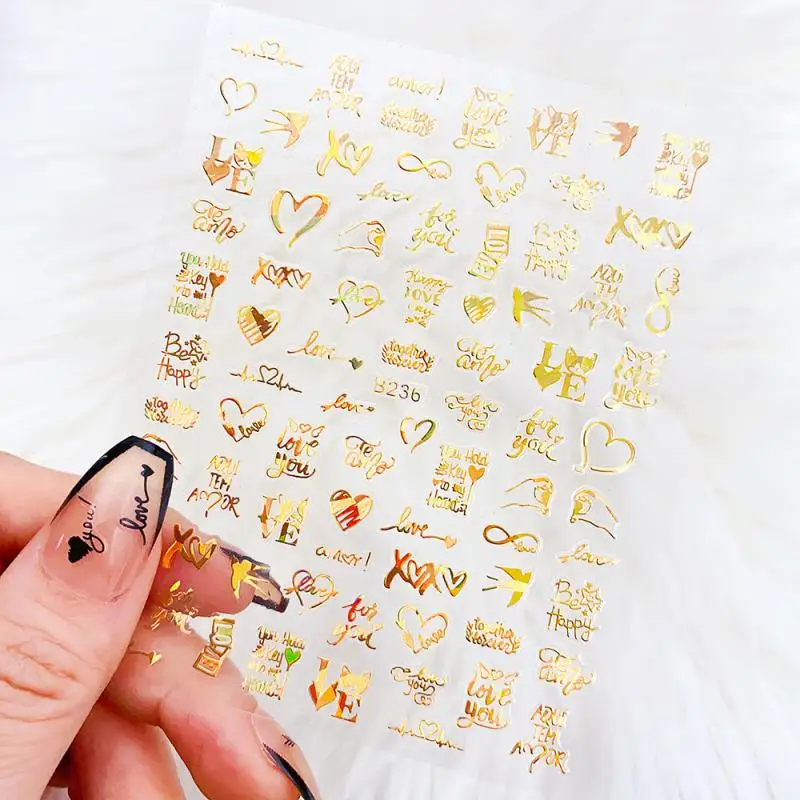 Аксессуары для ногтей модные принадлежности 10*8 см простые наклейки дизайна