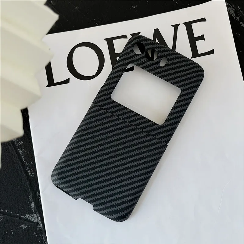 

Carbon Dimension Texture Phone Case For Motorola MOTO Razr 2022 PC Hard Shell Shockproof Cover