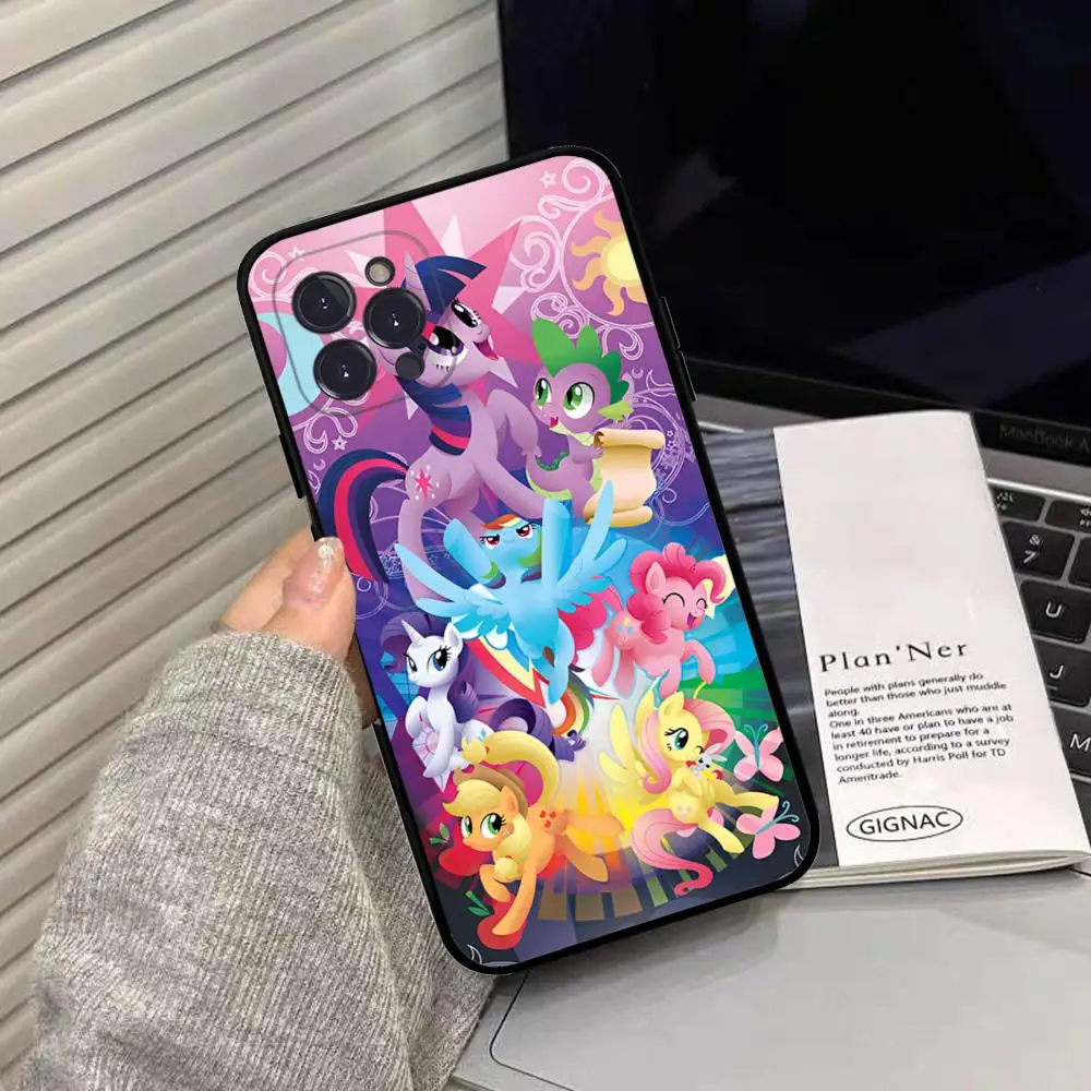 Чехол для телефона My L-Little P-Pony силиконовый мягкий чехол iphone 15 14 13 12 11 Pro Mini XS MAX 8 7 6 Plus