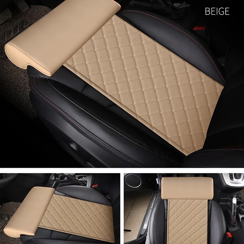 

Car seat Leather Leg Cushion Support Extension Cushion Soft Foot Support Leg Leather Cushion Knee Cushion Memory Universal Type