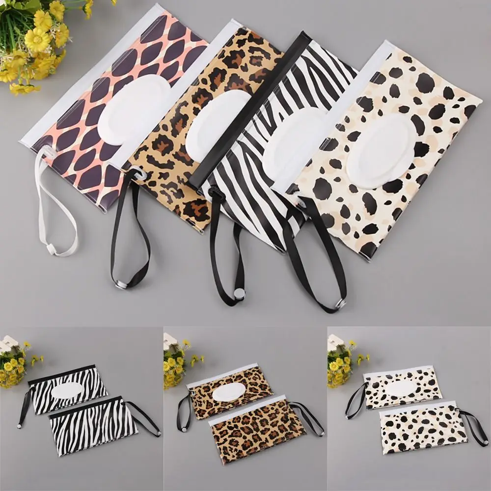 

Fashion Flip Cover Stroller Accessories Baby Product Portable Tissue Box Wipes Holder Case Cosmetic Pouch Wet Wipes Bag