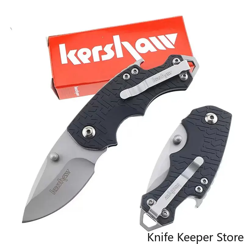 

Kershaw 3800 Black Shuffle Folding Pocket Knife Plain Edge FRN Handle Compact Multi-Function Everyday Carry Survival Knives