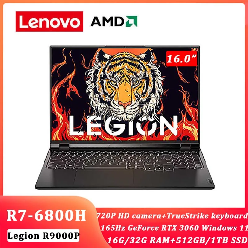 

Игровой ноутбук Lenovo LEGION R9000P 2022 Новый AMD Ryzen 7 6800H 16 Гб/32 ГБ ОЗУ ТБ SSD RTX3060/RTX 3070Ti 165 Гц Windows 11 ноутбук
