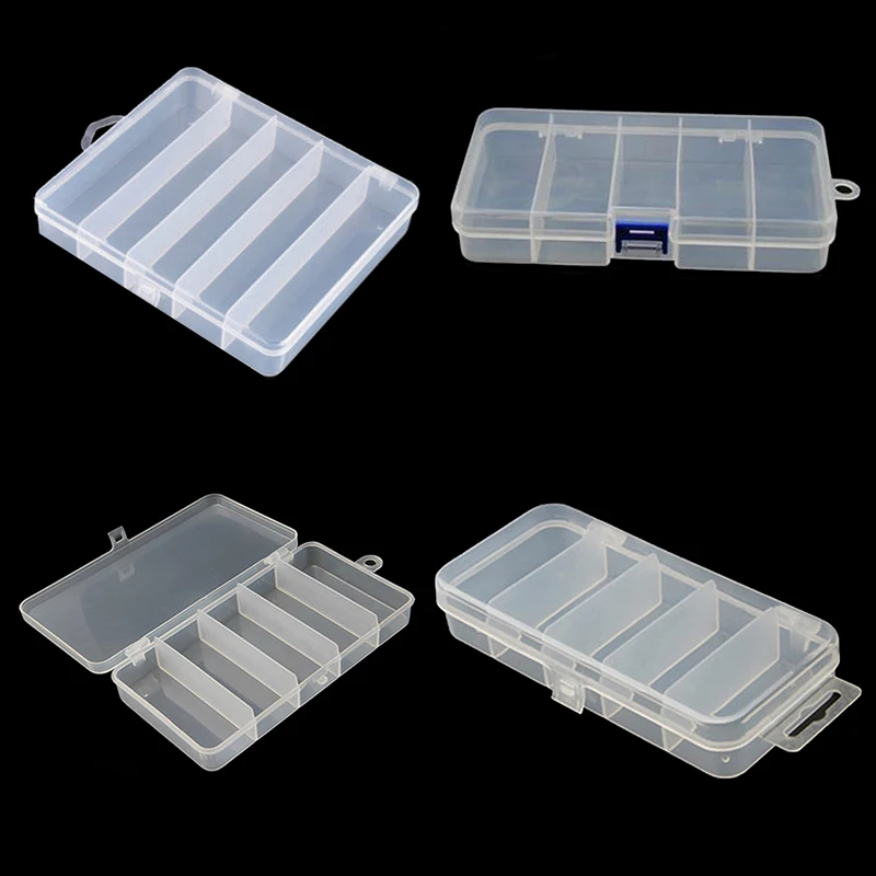 

Plastic Fishing Tackle Box 5 Compartment Hook Box Fishing Tackle Accessories Lure Hook Boxes Fishing Tackle Box