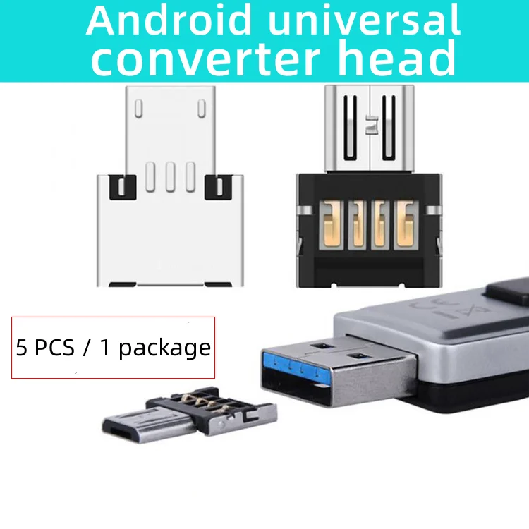 

Mobile phone tablet Universal Micro USB OTG adapter USB disk connector Subminiature connector 5 in a group