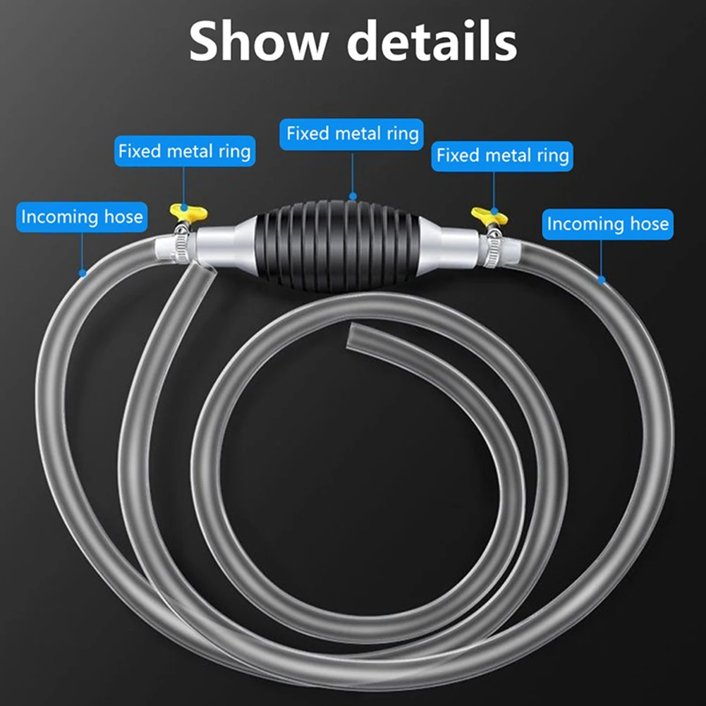

Ручная всасывающая трубка для насоса, универсальная трубка для топлива, бензина, масла, воды, проточная трубка, шланг для автомобиля, мотоцикла, аксессуары