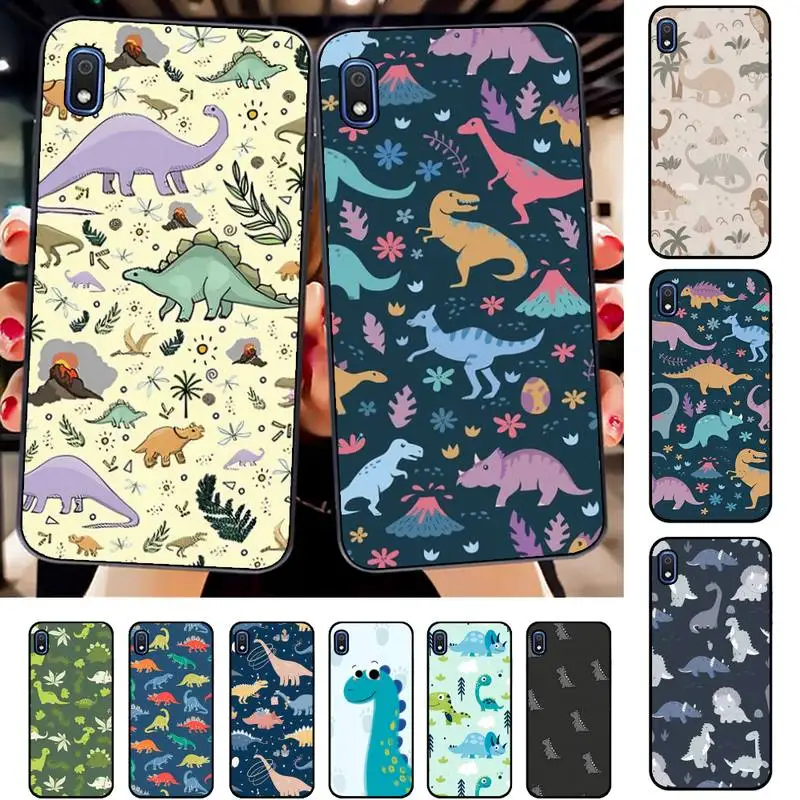 

Cute Dinosaur Phone Case for Samsung A51 01 50 71 21S 70 31 40 30 10 20 S E 11 91 A7 A8 2018