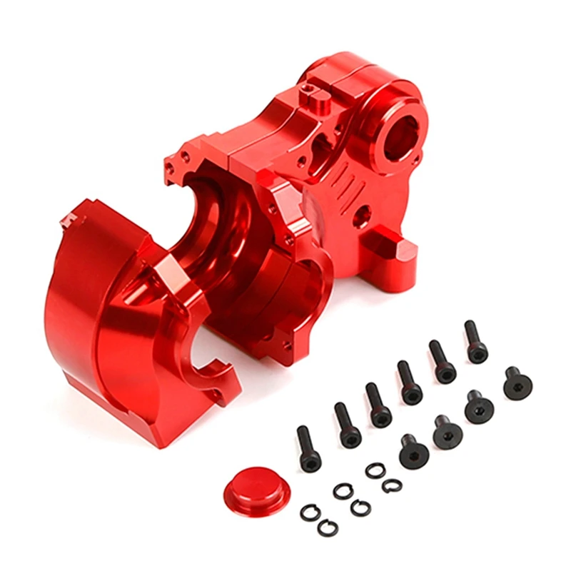 

CNC Metal Three Sections Fission Diff Gear Box Set Fit For 1/5 HPI ROFUN BAHA ROVAN KM BAJA 5B 5T 5SC Toys Accessory ,Red