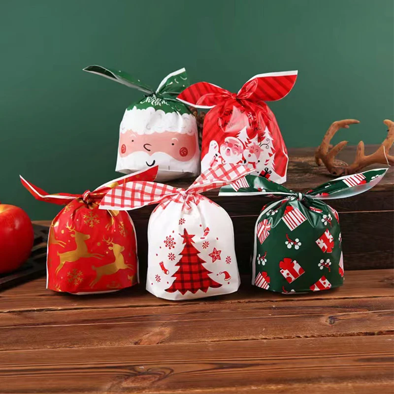 

Сумка для конфет с надписью "Merry Christmas", сумка на шнурке со снежинками, рождественские украшения для дома, подарки на новый год 2022, Рождество