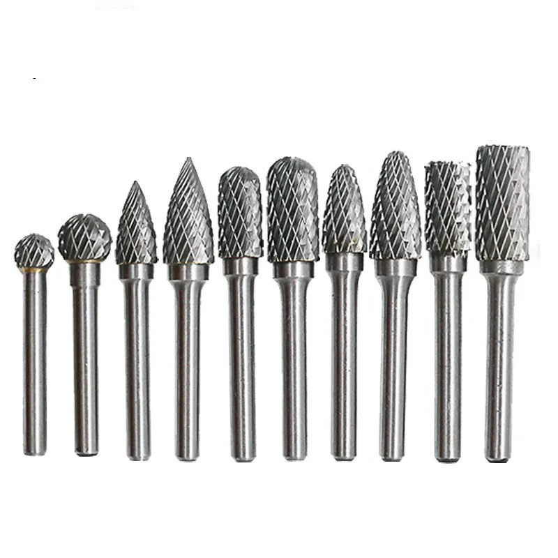 

Waveway 6mm HSS Routing Router Drill Bits Set Dremel Carbide Rotary Burrs Tools Wood Stone Metal Root Carving Milling Cutter