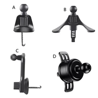 car holder for phone air vent clip mount mobile cell stand 17mm ball head car phone holder bracket