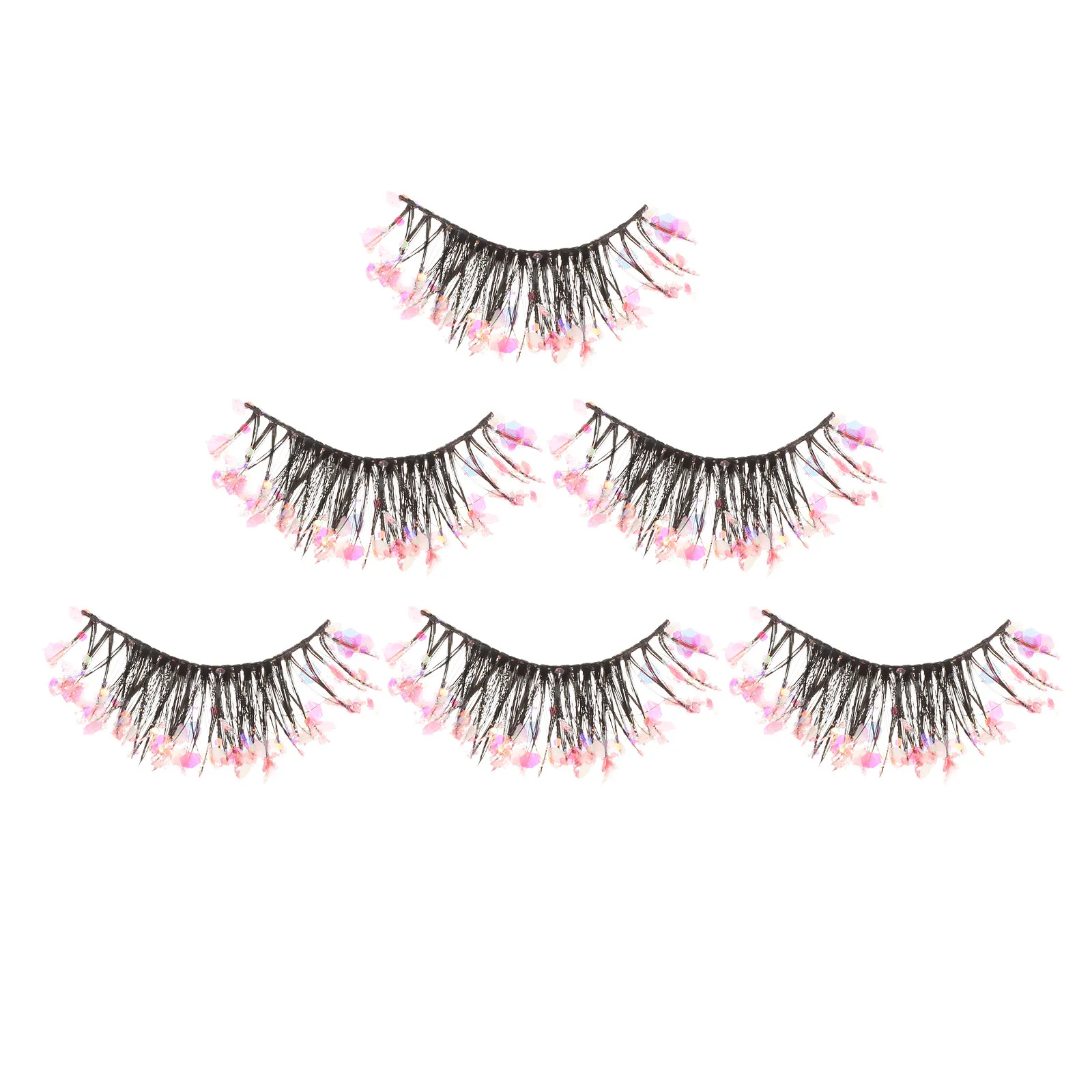 

Sequins Makeup Tools Women Fake Lashes Natural False Eyelashes Individual Extensions
