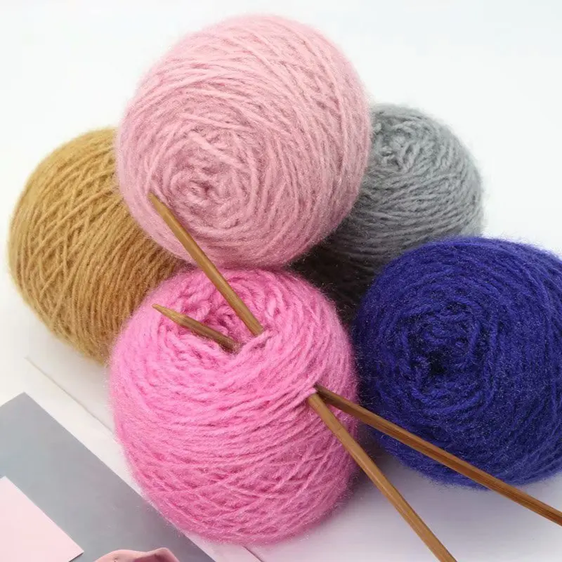 

150g/ball Wool Threads for Knitting Yarn Squirrel Fluff Line Bright Silk Ribbon New Style Hat Scarf Coat Medium Crochet Thread