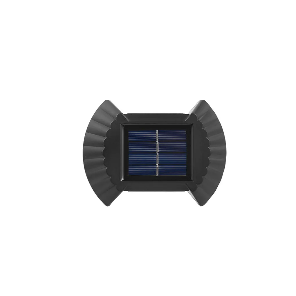 

Solar Powered Wall Light Street Waterproof Lamp Wall-mounted Landscape Walkway Garden Backyard Type 1 White Light