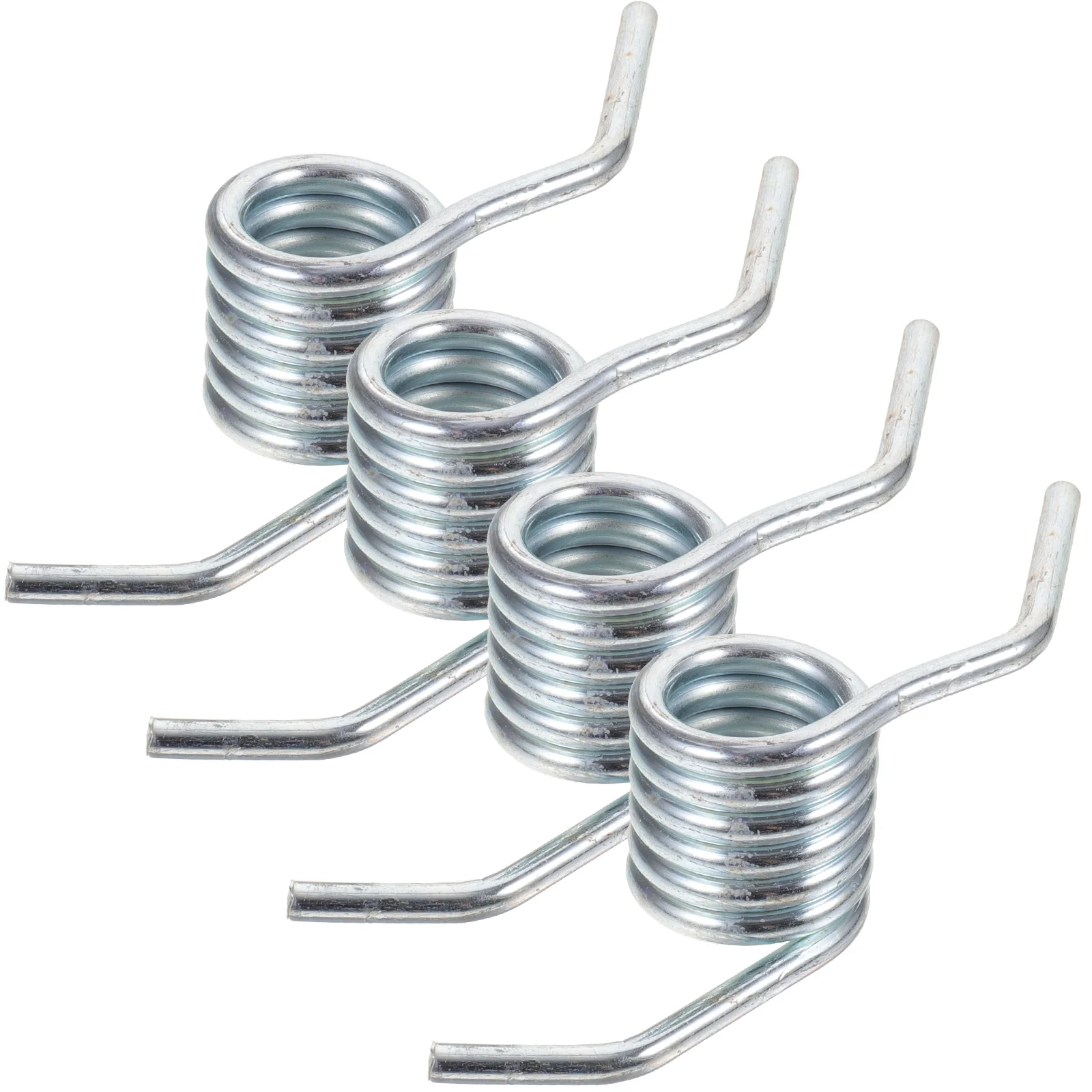 

4 Pcs Heavy Duty Spring Jack Hydraulic Return Horizontal Spare Part Torsion Fall The Ground 10X2.9CM Silver Iron Floor