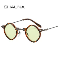 shauna ins popular fashion small square sunglasses women retro punk shades uv400 men clear ocean gradient lens sun glasses