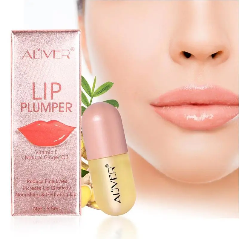 

ALIVER Moisturizing Plumping Lip Gloss Lip Plumper Nutritious Essence Lip Serum Enhancer Oil Extreme Volume Lips Mineral S7V0