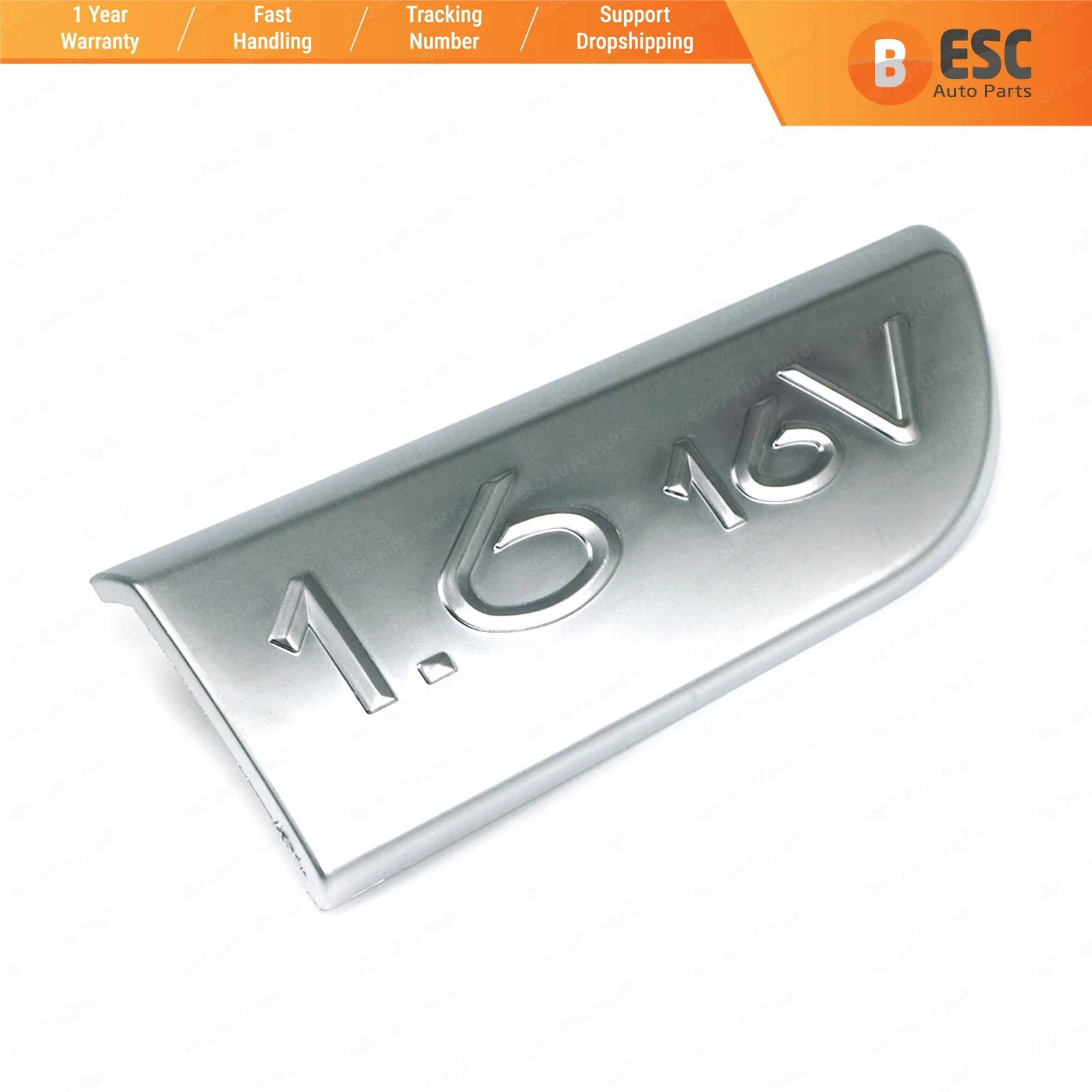 

ESC Auto Parts ESP563-2 Chrome 1.6 16V Badge Emblem 8200209130 Right For Renault Megane MK2 Scenic MK2 Ship From Turkey
