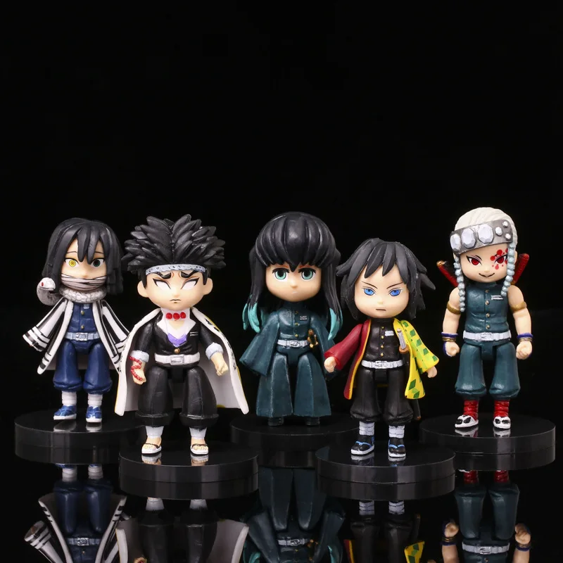 

6Pcs/9pcs set Demon Slayer Figure Kamado Tanjirou Nezuko Agatsuma Kimetsu No Yaiba Anime Figure Q Version Character Figuras Toys