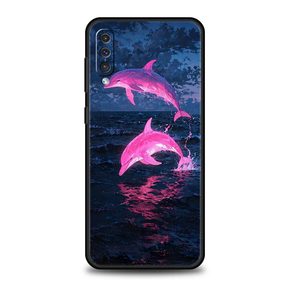 Фото Чехол для телефона Ocean Dolphin для Samsung A56 A36 A26 A54 A52 A24 A14 A50 A72 A70 A40 A20E A06 A12 A22 A34 A42 A32 A04s A16 5G Cover №5