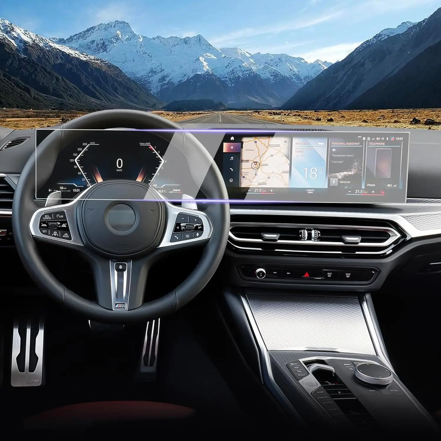 ТПУ Защитная пленка для экрана 2024 2023 BMW iX/bmw i4/bmw i7 14 9 дюйма Автомобильный