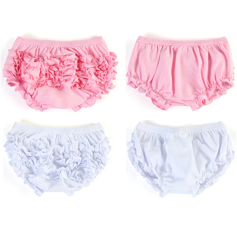 

Multicolor Baby Ruffles Bloomer Infant Shorts Diaper Cover Baby Lace 95% Cotton Newborn Bloomers
