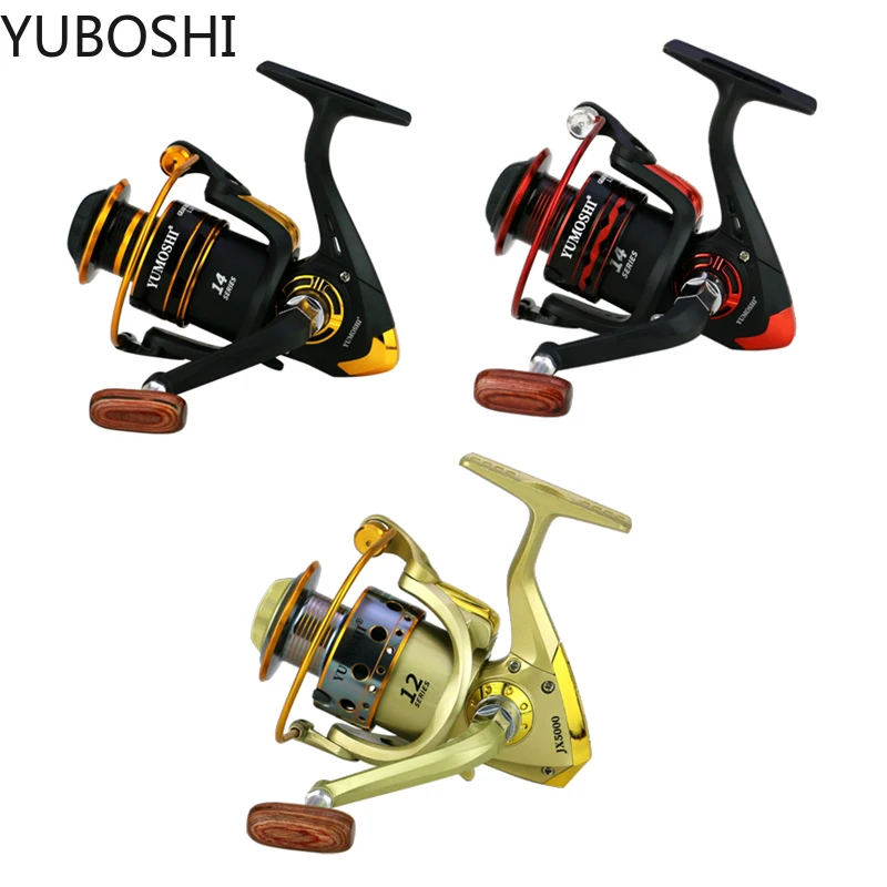 YUBOSHI JX 1000-7000 Series Gear Ratio 5.2:1 Fishing Wheel Left/Right Interchangeable Spare Spool Spinning Fishing Reel enlarge