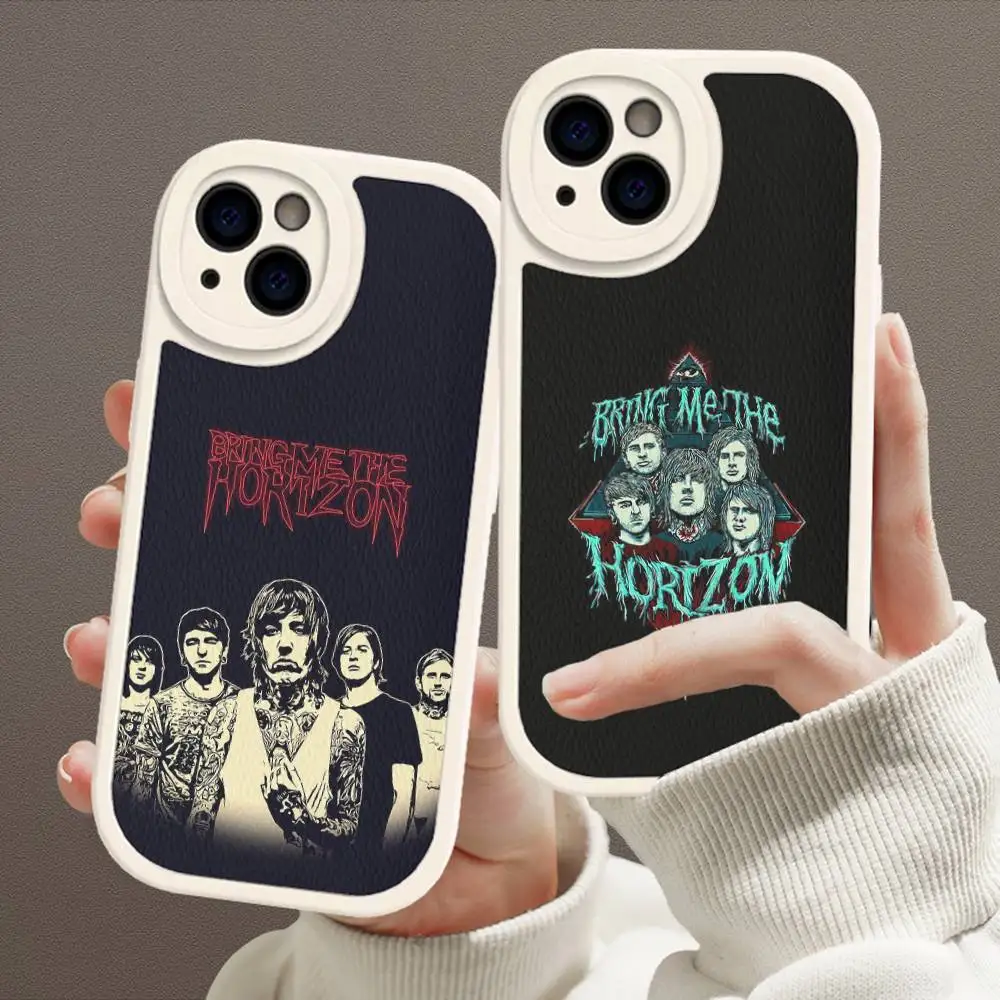 Фото Чехол для телефона Bring Me The BMTH Horizon из кожи для iPhone 16 15 14 17 Pro Max 11 12 Mini Plus, мягкий чехол-накладка №3