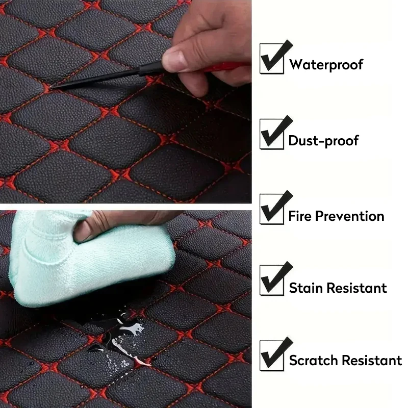 5 шт./компл. автомобильные коврики универсальный водонепроницаемый кожаный