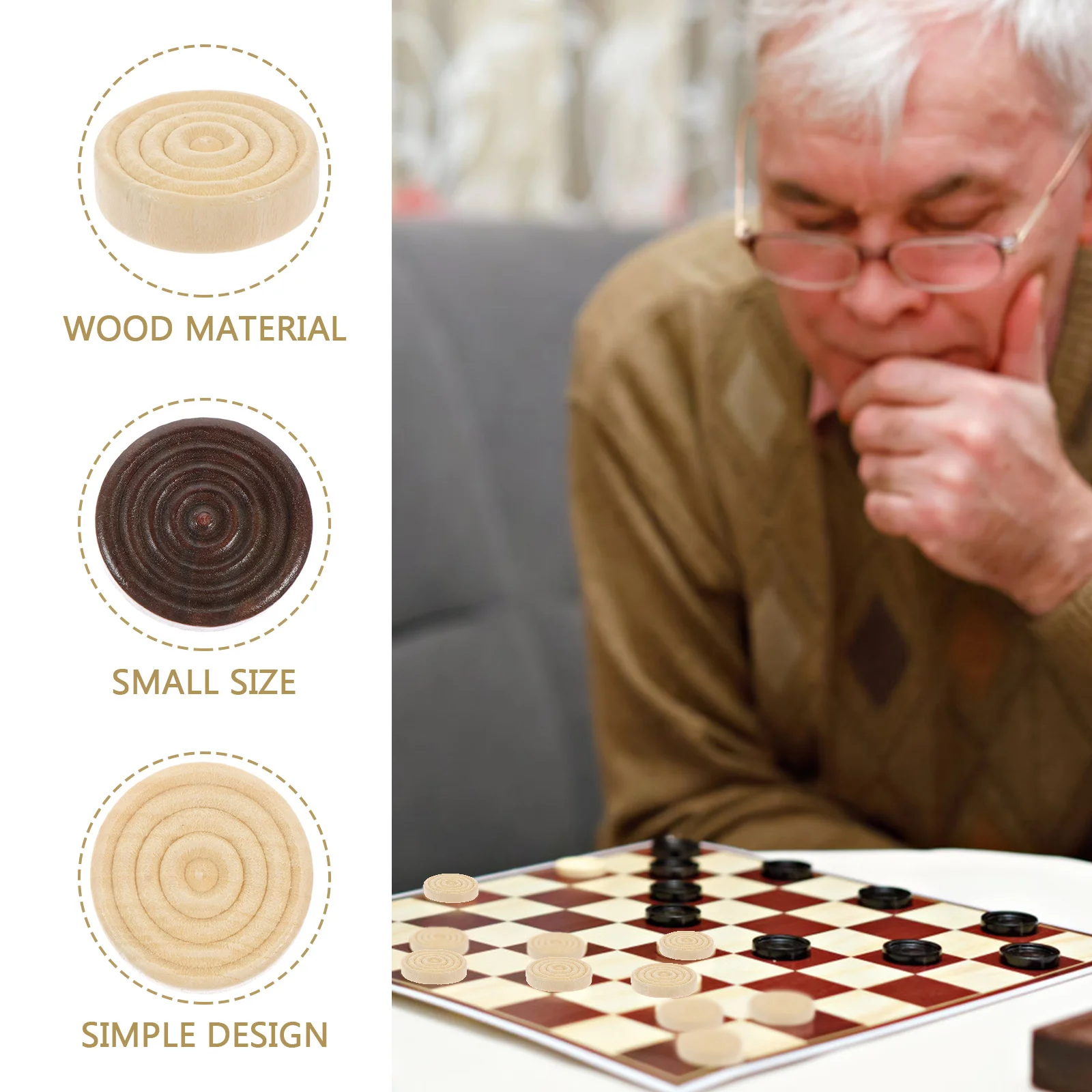 48 шт. шашки шахматные аксессуары набор из дерева для нарды подсказка игр дорожная