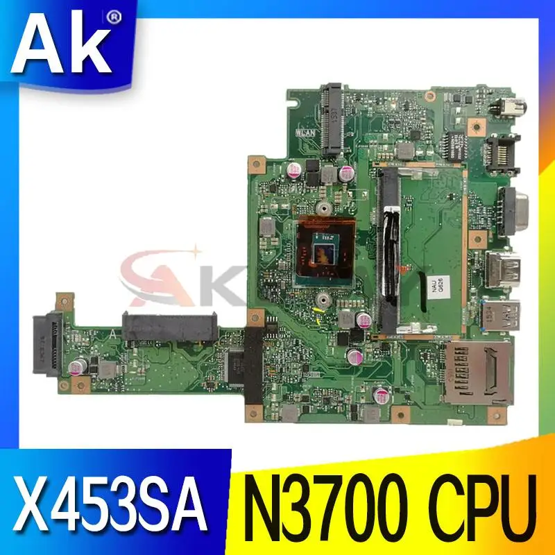 

Материнская плата X453SA с процессором N3700 DDR3L для ASUS X453S X453 X403S F403S REV 2,0, материнские платы для ноутбуков 100% работают хорошо