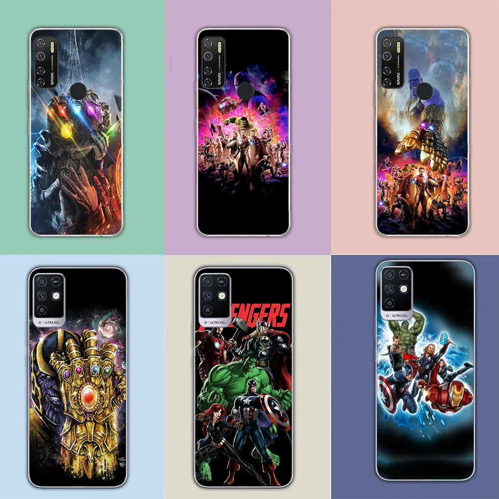 A-Мстители M-Marvels S-пауки I-Iron Man для Motorola Moto G13 G14 G53 G54 G62 G72 G82 G84 E13 E20 G42 G32 G23 G22 чехол