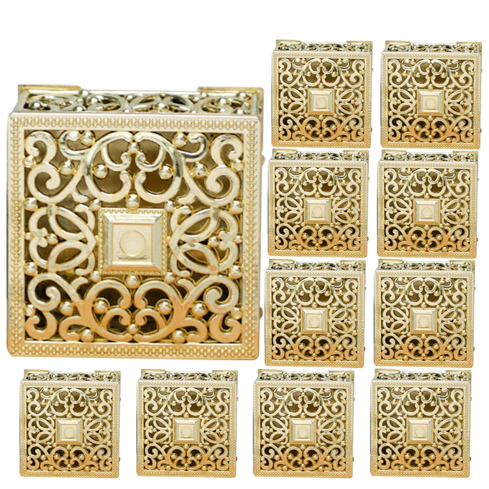 

12 Pcs Treasure Candy Box Tshirt Boxes Gifts Style Cases Hollow Out Unique Containers Plastic Small Wooden