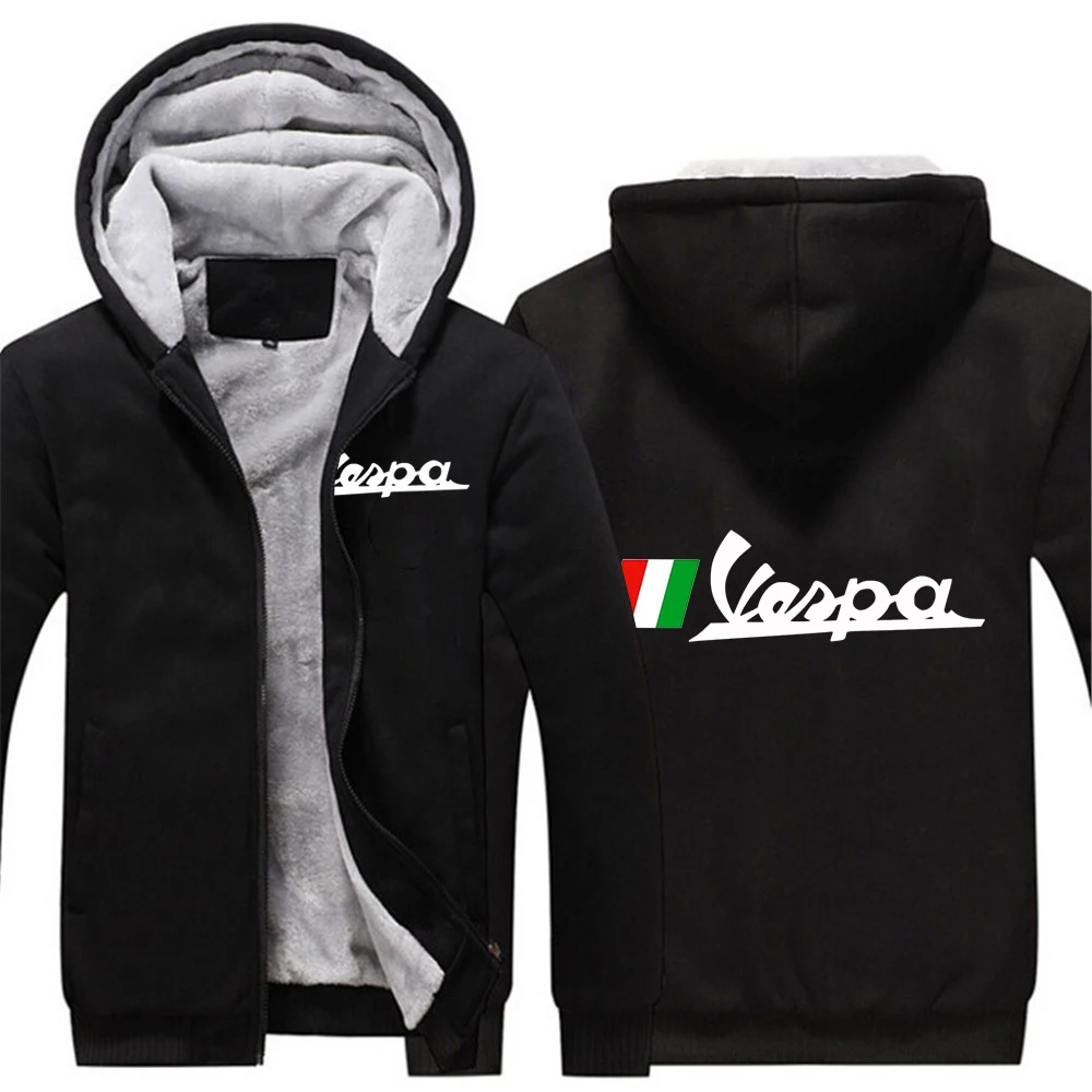 

Vespa Logo 2022 Spring and Autumn Printing Custom Men's Sweatshirt Streetwear Thicken Hoodies Mens Zipper Casual Jackets