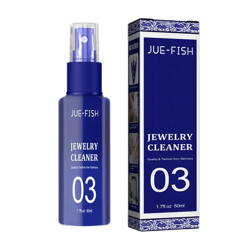 

Jewelry Spray Diamond Cleaner Spray With Safe Formula 50ml Jewelry Concentrate Ensure Skin & Jewelry Safety Deep Cleaning Keep