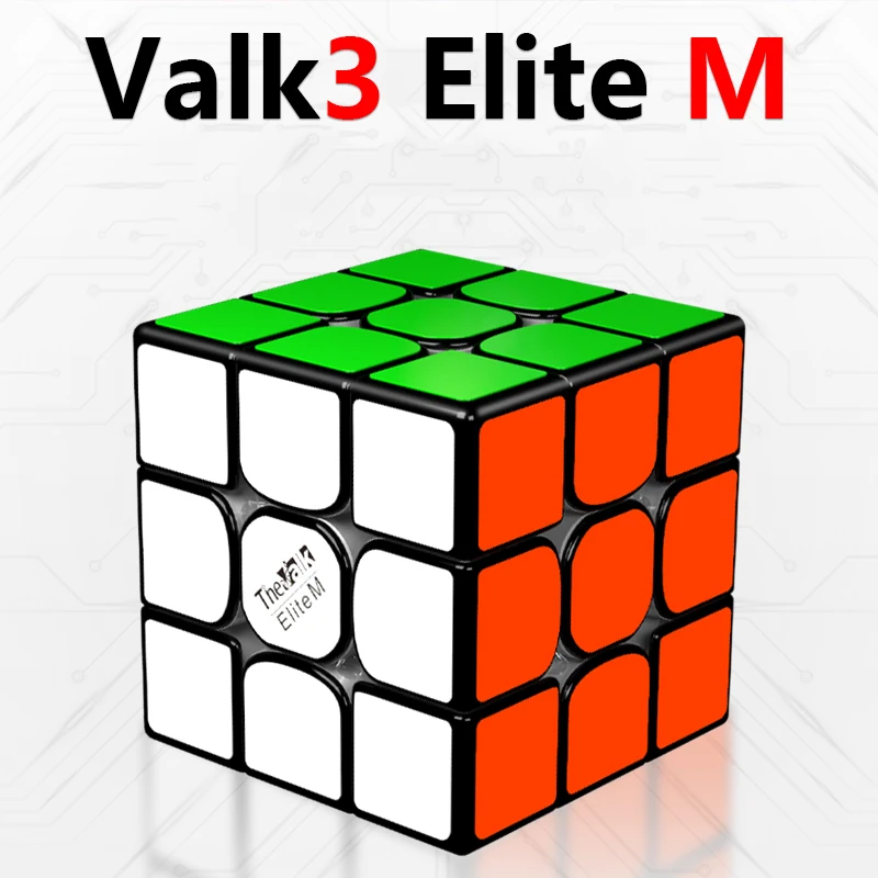 [Picube] Qiyi Valk3 Elite M 3x3x3 cubo mágico magnético Valk3 Mini imanes cubos de velocidad El Valk 3 Elite M 3x3 cubo rompecabezas