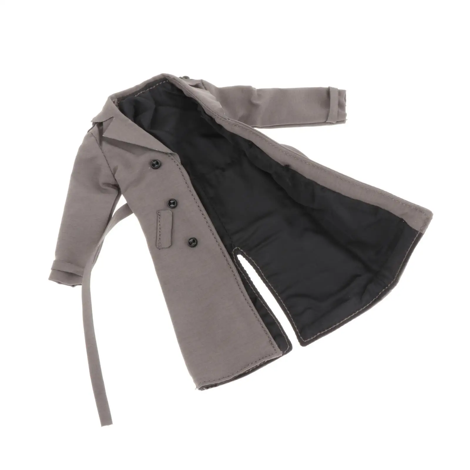 

1/12 Trench Coat Dolls Dress up Accessory Belt Cosplay Fashion Male Figure Coat Costume for 6'' inch Soldier Figures Accessory