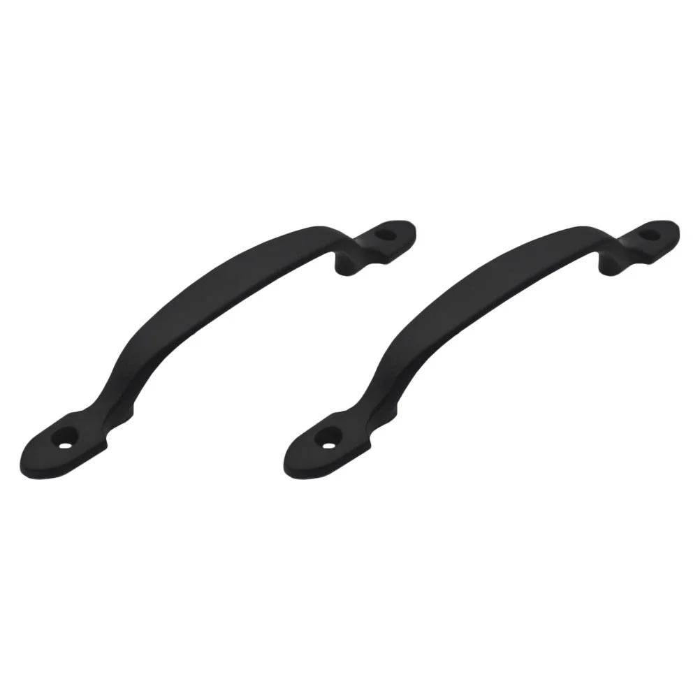

Knobs Handles Handle Door Drawer Furniture Pullskitchen Black Cabinet Modern Flatcloset Retro Iron Bar Wardrobe Metal Curved