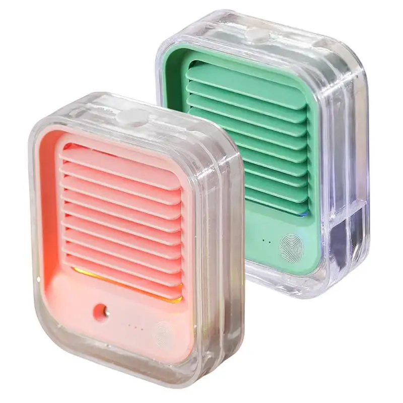 

Water Cooling Fan Mute Rechargeable Desktop Mist Fan 4.5W Camping Gear Hydrating Cooling Desktop Cold Fan Ventilador With